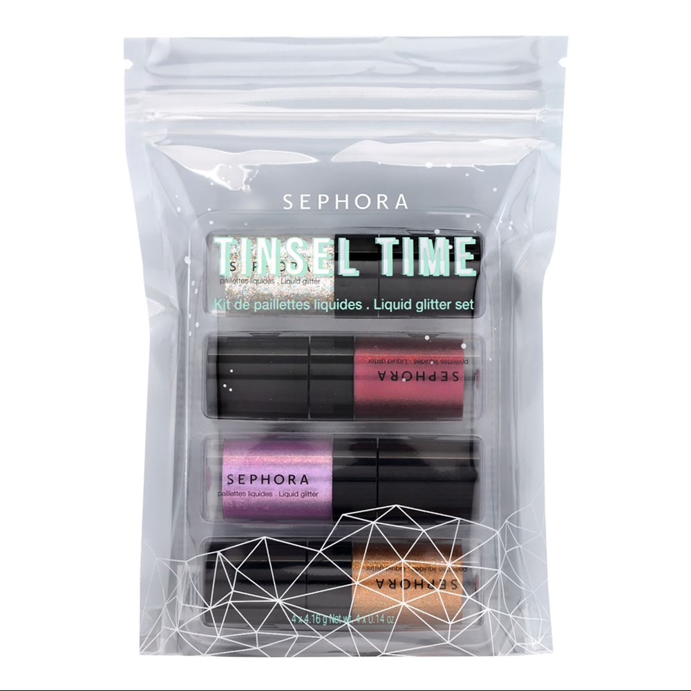 New Sephora Tinsel time Liquid Glitter makeup